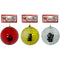BALL MIRROR GLASS 1PC 12CM 3 COLORS ASSTD