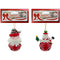 RESIN SANTA/SNOWM JNGL BELL 2ASTD CND