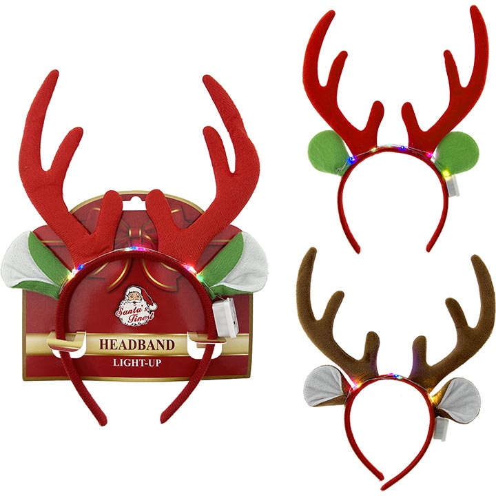 ANTLERS HEADBAND W/ LIGHT UP