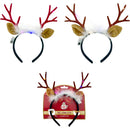 HEADBAND ANTLERS W/ FUR LIGHT UP