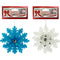 SNOWFLAKE 12CM 2ASTD WL