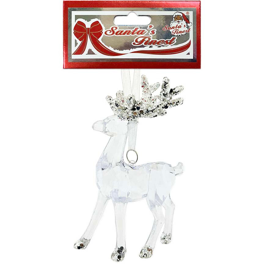 REINDEER 3D CLEAR SILVER