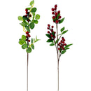 BERRY LEAF SPRAY 66CM 2ASSTD