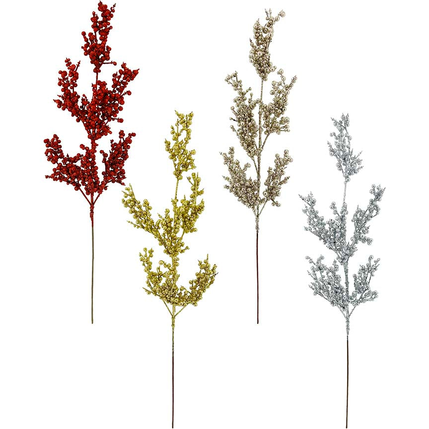 BERRY SPRAY GLITTER 59CM