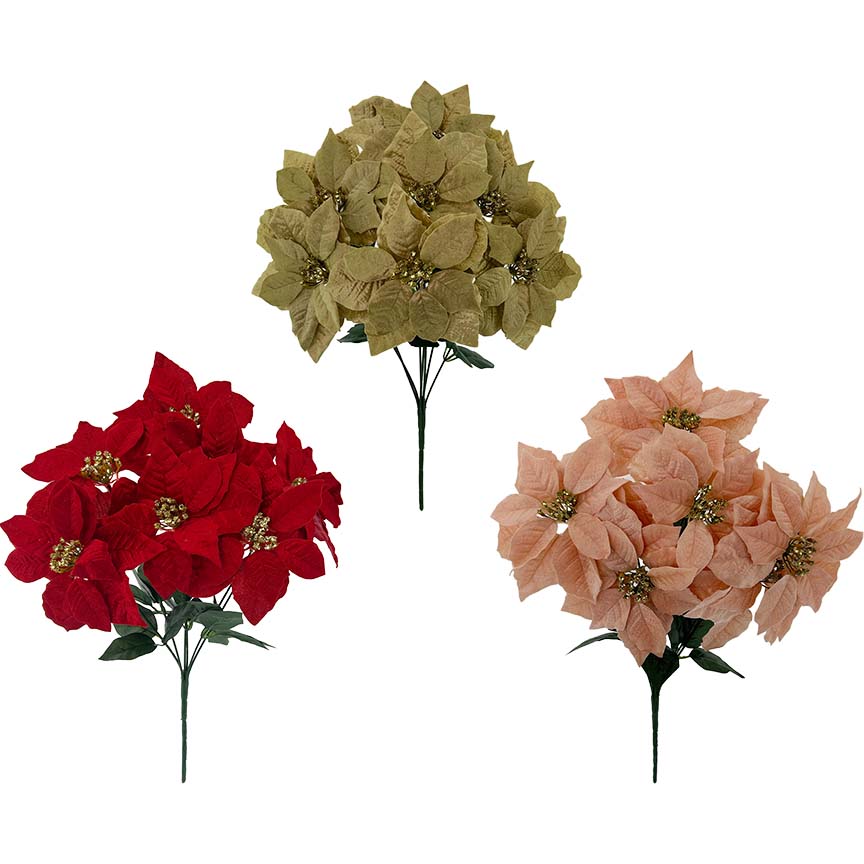 POINSETTIA BOUQUET 7FL 50CM