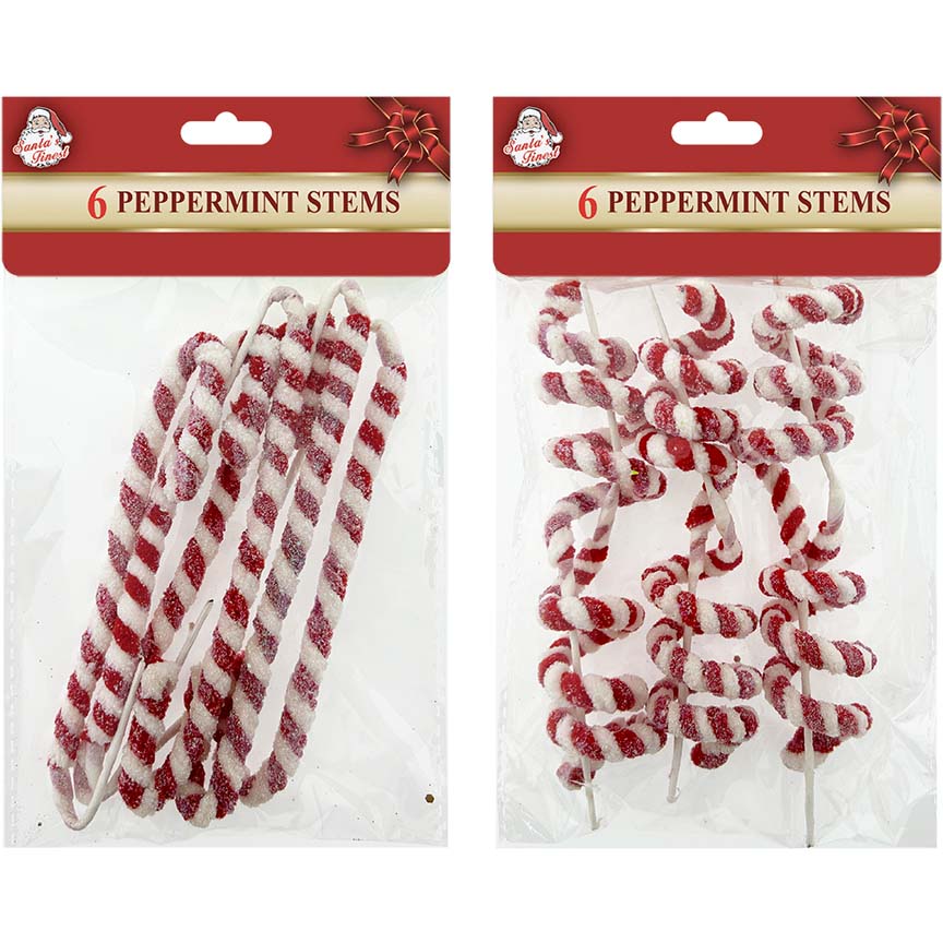 PEPPERMINT STEM 6PC 2ASSTD CND