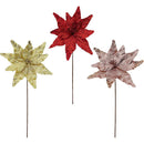 POINSETTIA LONG STEM  60CM 3ASTD VTG