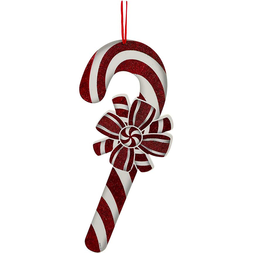 WALL SIGN PEPPERMINT CANDYCANE RED