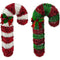 CANDYCANE TINSEL DECOR 65x33CM