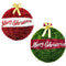 BALL 2D TINSEL 44x41CM 2 ASSTD