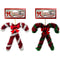 DOUBLE CANDYCANE TINSEL 3D 18x16CM