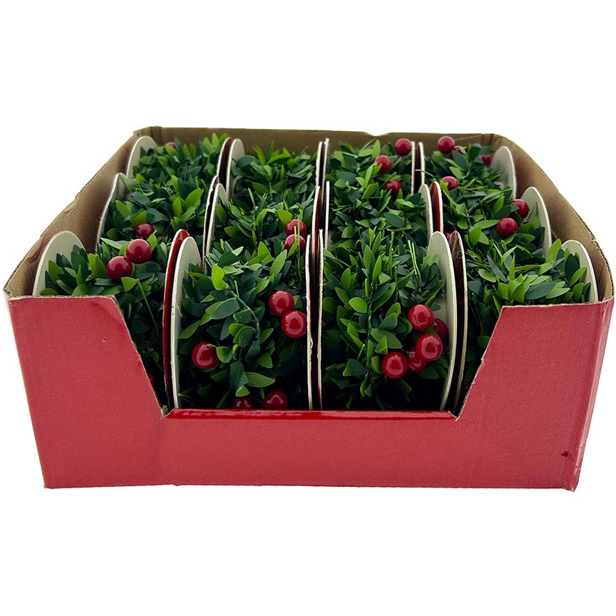 RIBBON BERRY LEAD 12PC DISPLAY 2.7M