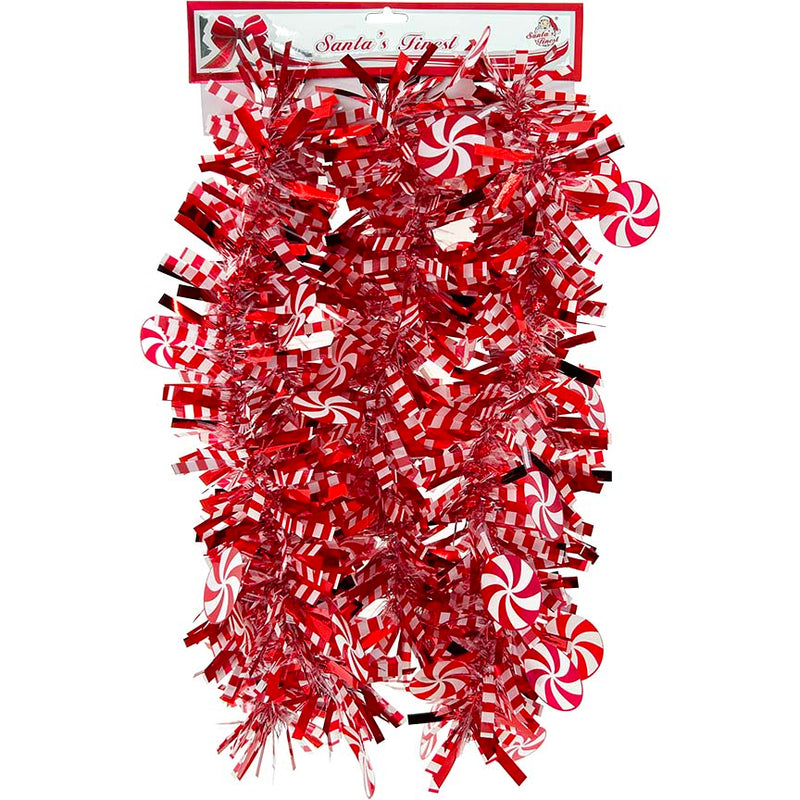 GARLAND THICK/CANDY CUT 9FT CND