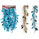 GARLAND THIN CUT HOLLY  LF 9FT 3ASTD WL