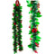 GARLAND W/4BALL HOLLY LF 6FT GRN TRD