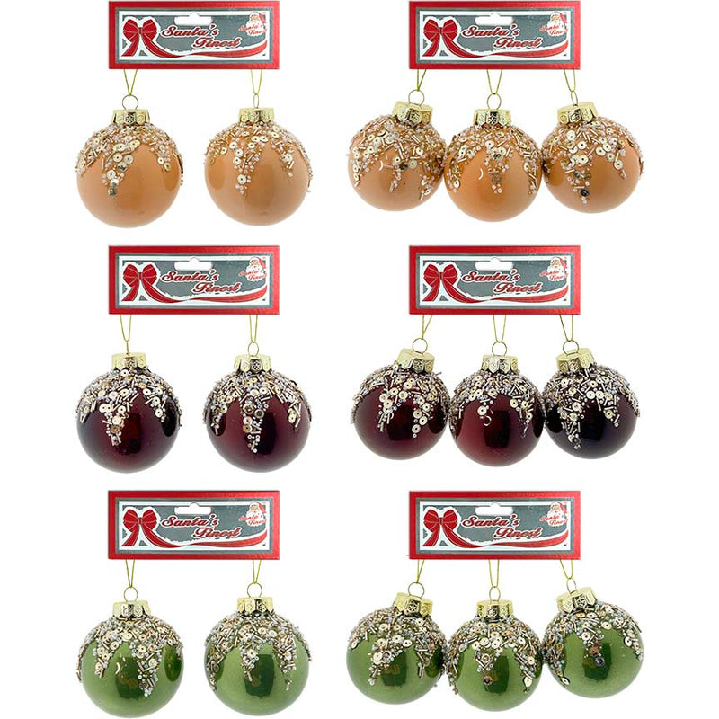 BALL W/ BEADS 2/3PC 8/7CM VTG