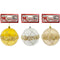 BALL CLEAR W/ SWIRLS 1PC 10CM GLD