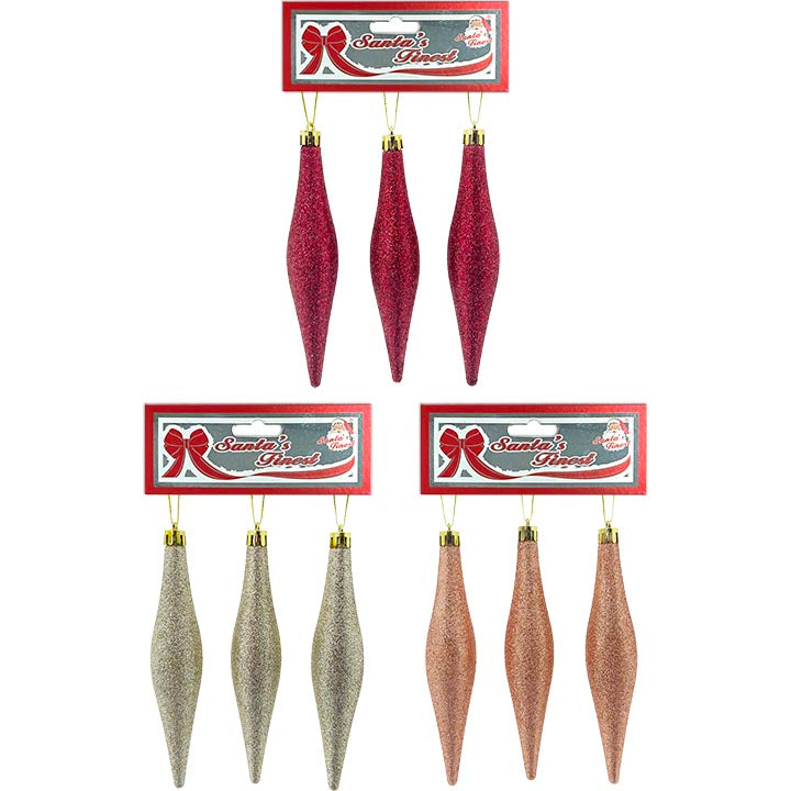 FINIAL GLTR 3PC BERRY