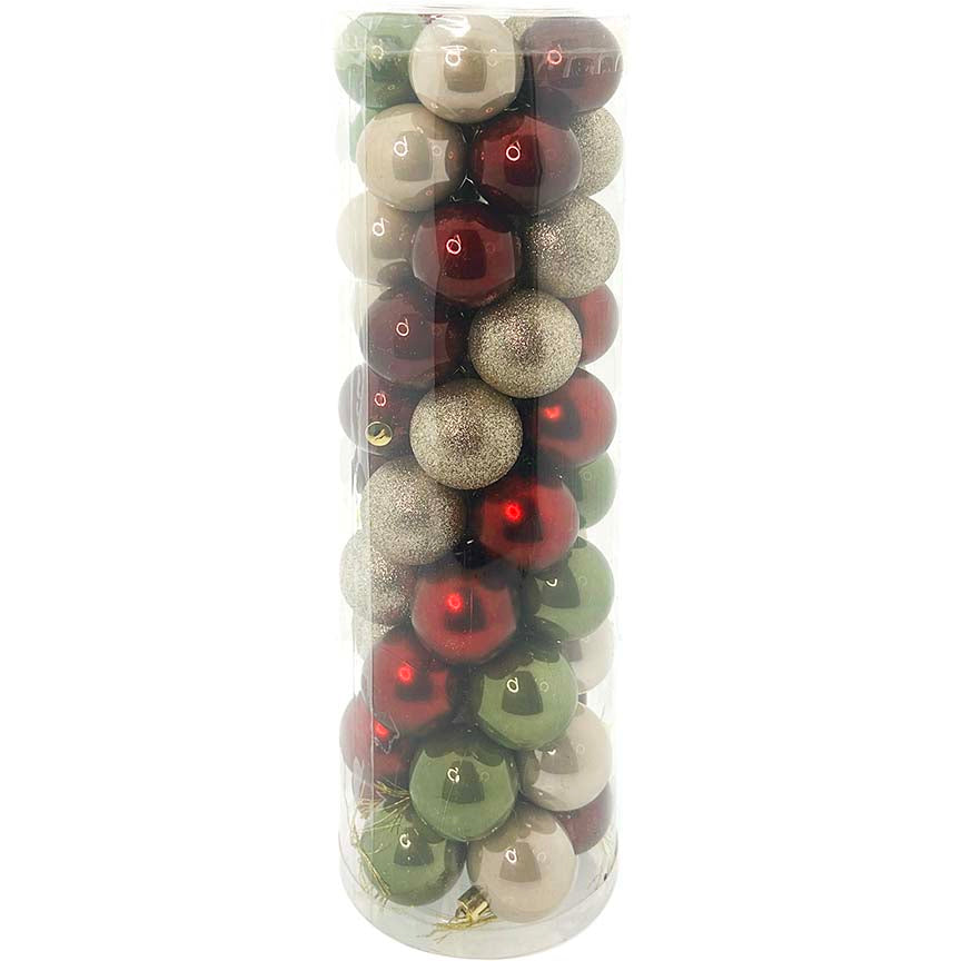 50PK BALL TUBE DESIGNER 5CM VTG