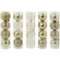 BALL TUBE DESIGNER; 4PC 7CM GLD