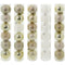 BALL TUBE DESIGNER; 6PC 6CM GLD