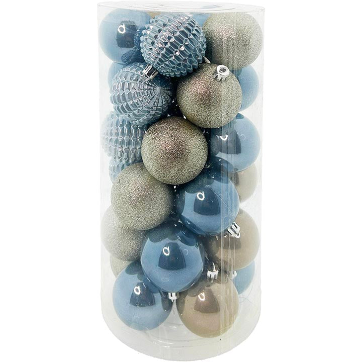 30PK BALL TUBE DESIGNER 6CM WL