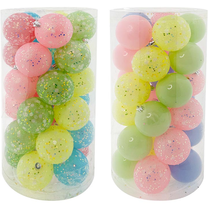 30PK BALL TUBE DESIGNER 7CM CNDS 2ASTD