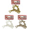 REINDEER 14x11CM GLITTER 3ASTD GLD