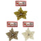 POINSETTIA 13.5CM GLITTER 3ASTD GLD