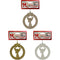 ANGEL PENDANT 8.5x9.5CM GLTR 3ASTD GLD