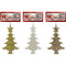 CHRISTMAS TREE 14x9CM GLTR 3ASTD GLD