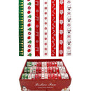 CHRISTMAS RIBBON 3YD SATIN 7 ASTD