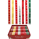 CHRISTMAS RIBBON 3YD SATIN 7 STYLE ASTD