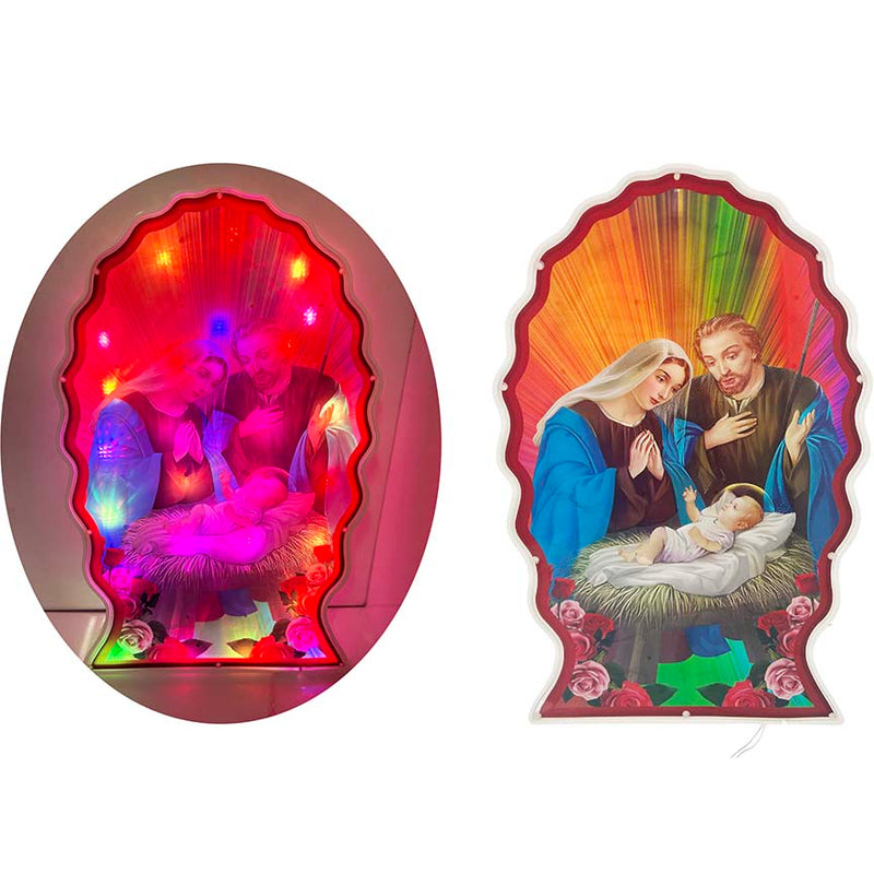 LIGHT UP NATIVITY 45CM