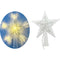 STAR TREE TOPPER 19CM BATTERY WARM WHITE