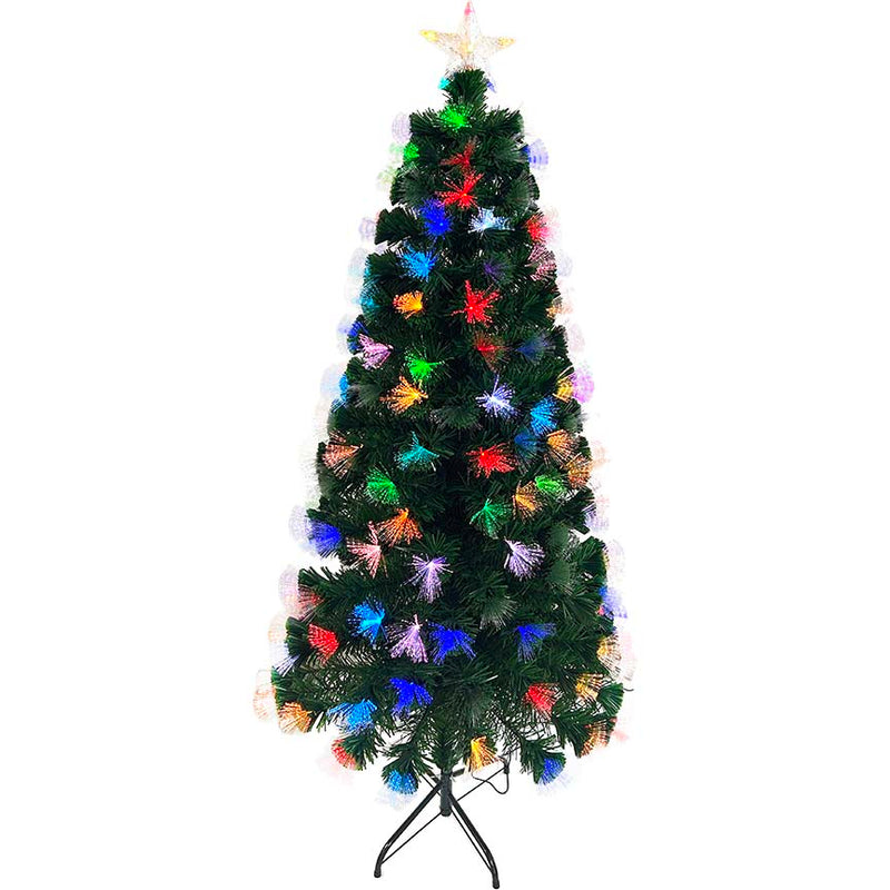 TREE 6FT W/ FIBER OPTIC LED INSIDE LIGHTS