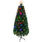 TREE 6FT W/ LED OUTSIDE FIBER OPTIC LIGHTS