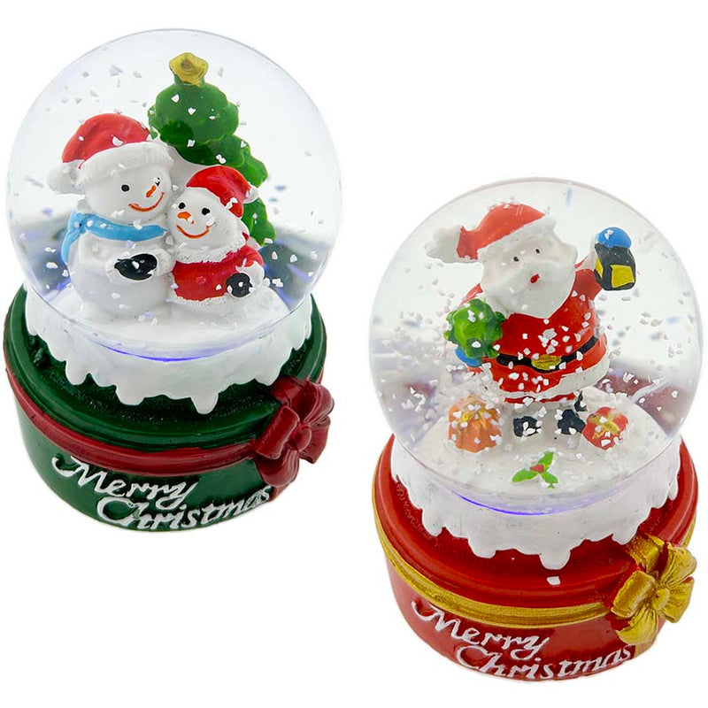 SNOW GLOBE EGZ99 9CM 6PC DISPLAY
