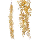 BERRY LEAVES GARLAND CHGOLD 155CM