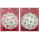MISTLETOE PRINT DOILIES 15CT 8.5"