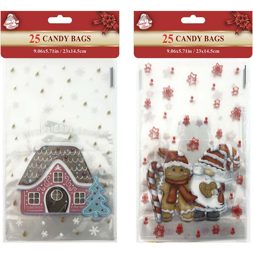 CELLO CANDY BAGS 25CT 23x14.5CM