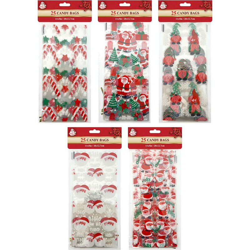CELLO CANDY BAGS 25CT 12.5x27CM