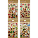 CHRISTMAS FOAM STICKERS 4ASTD P235