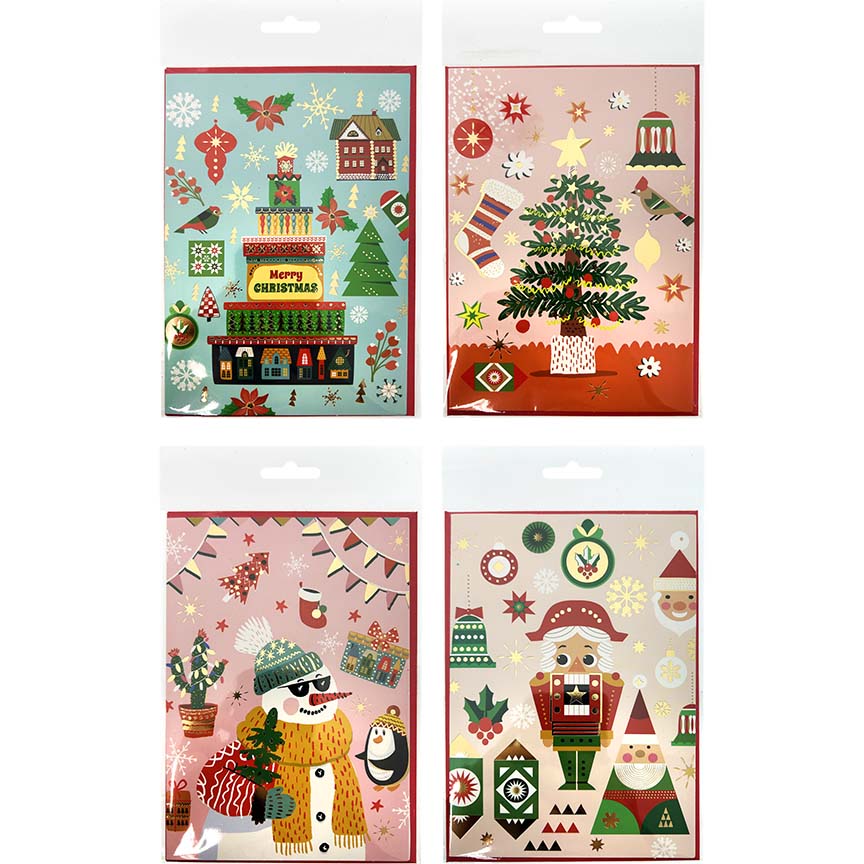 CHRIST CARD SGL 4ASTD W/ ENVELOPE P234