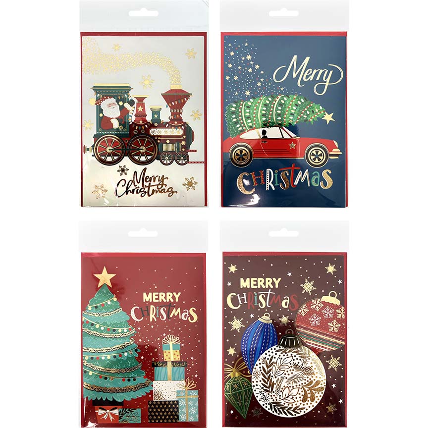 CHRIST CARD SGL 4ASTD W/ ENVELOPE P235