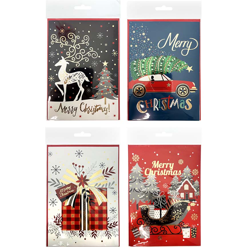 CHRIST CARD SGL 4ASTD W/ ENVELOPE P237