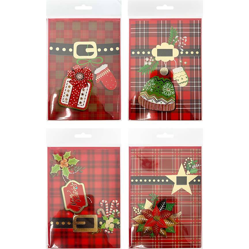 CHRIST CARD SGL 4ASTD W/ ENVELOPE P240