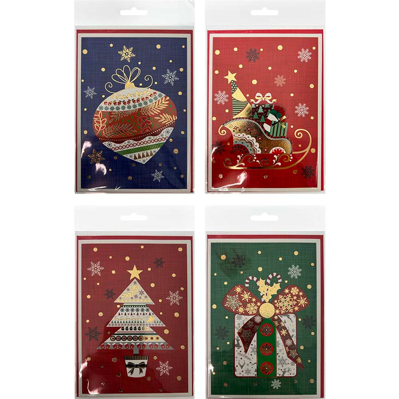 CHRIST CARD SGL 4ASTD W/ ENVELOPE P245