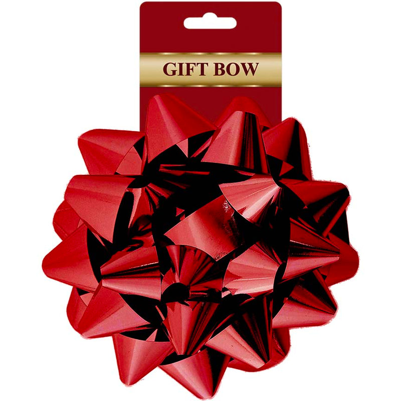 GIFT BOW 1PC 20CM RED