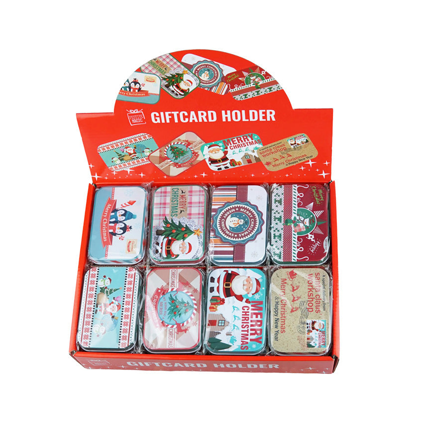 GIFTCARD TIN 9.5(W)x6(L)x2(H)CM 8 ASTD